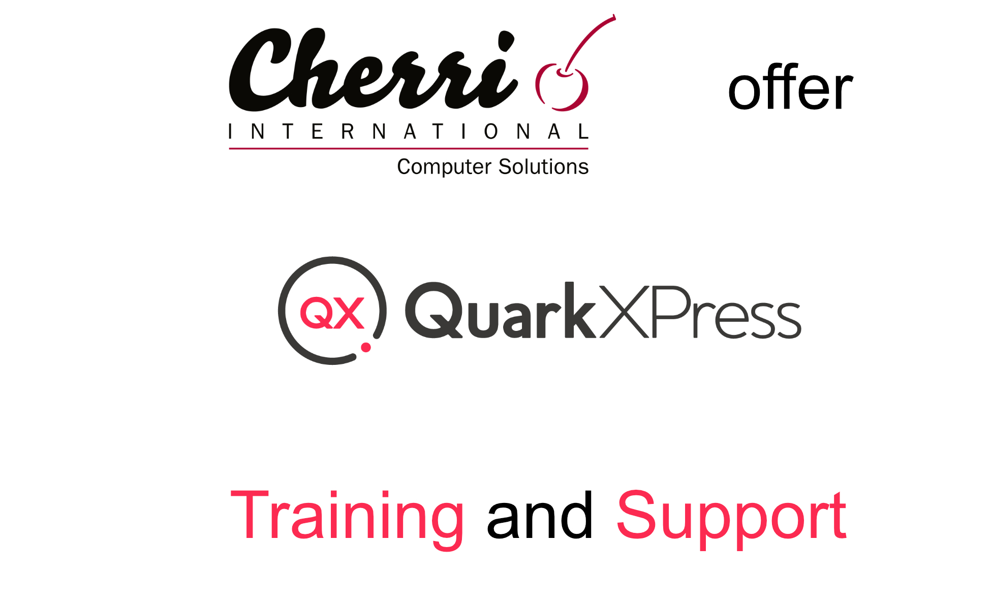 Cherri International offer QuarkXPress Training and Support